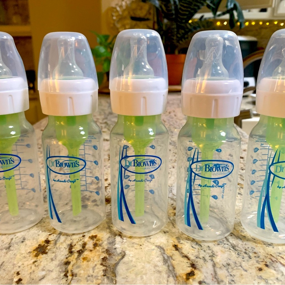 5-Pack Dr. Brown's Original NARROW Bottle, 4 ounce Standard / Small
